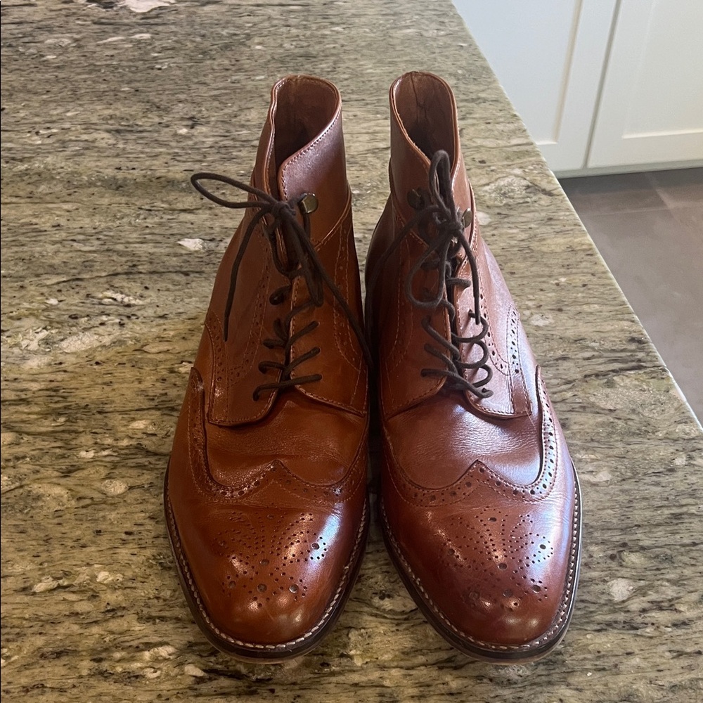 Tasso Elba Men's Dino Wingtip Boots 10.5
